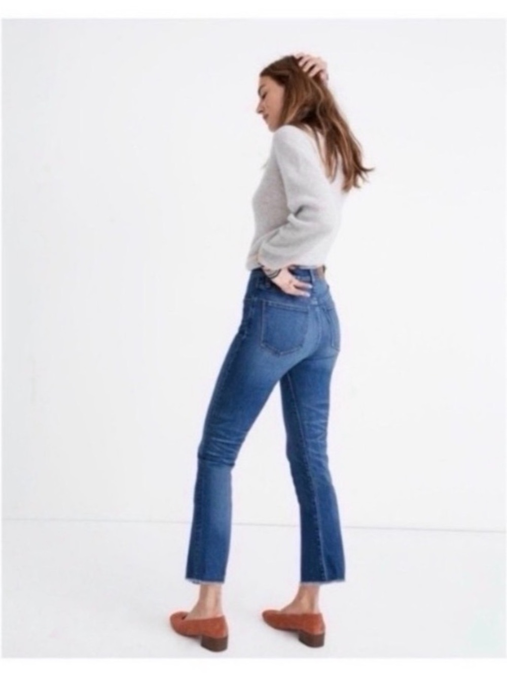 MADEWELL Fringe Flare Crop Jeans - Picture 4 of 10